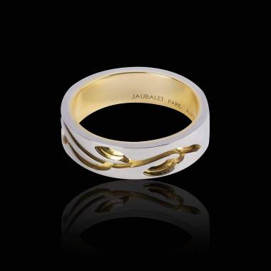 Diamond Wedding Band Gold Blanc Yann