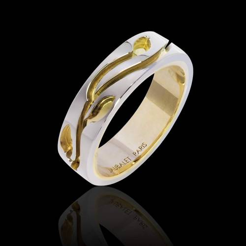 Diamond Wedding Band Gold Blanc Yann