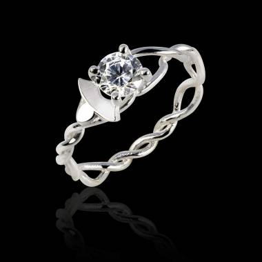 Diamond Engagement Ring White Gold Vigne