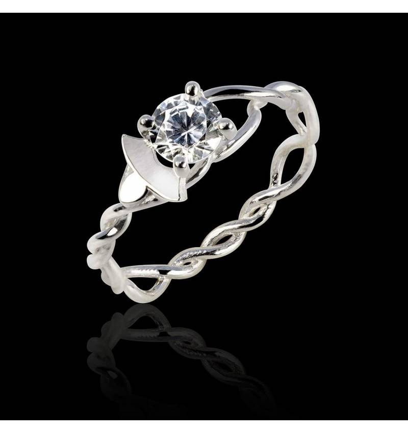 Diamond Engagement Ring White Gold Vigne