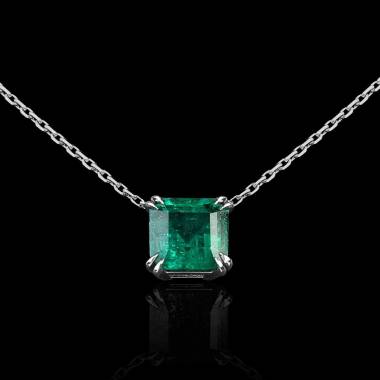 Emerald Pendant Gold Griffes d'amour