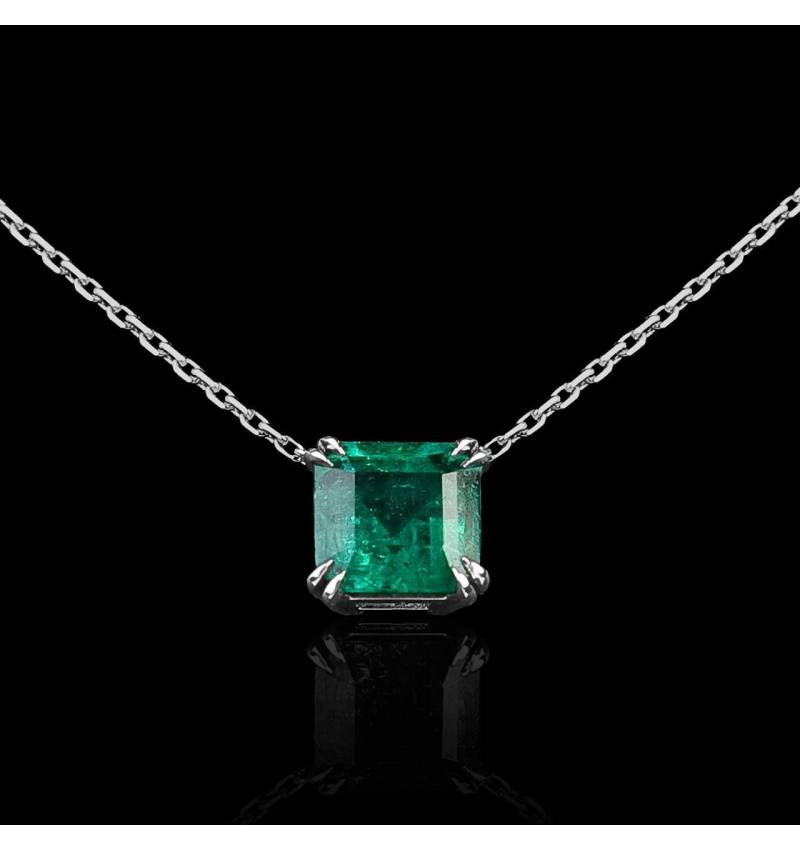 Emerald Pendant Gold Griffes d'amour