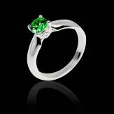 Emerald engagement ring white gold Motherhood