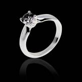 Black diamond engagement ring white gold Motherhood