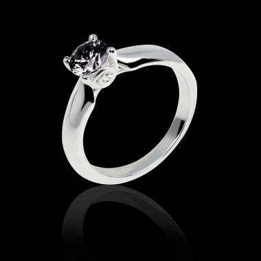 Black diamond engagement ring white gold Motherhood