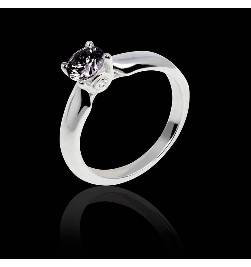 Black diamond engagement ring white gold Motherhood