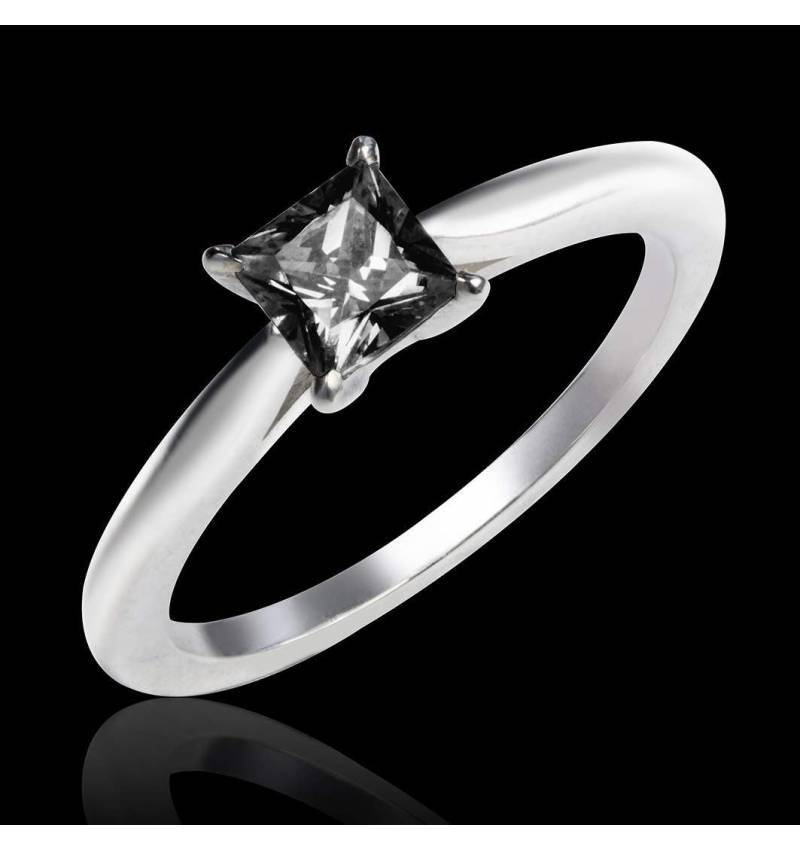 Black diamond engagement ring white gold My Love