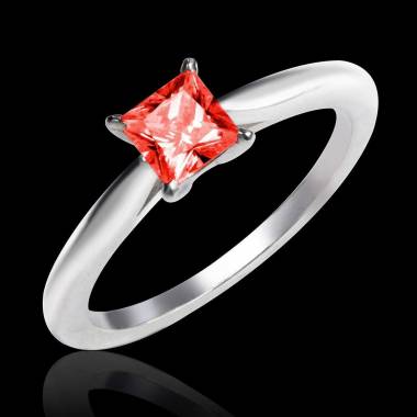 Ruby engagement ring white gold My Love