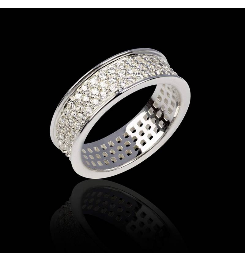 Diamond Wedding Band Platinum Mars