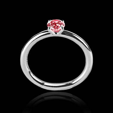 Ruby Engagement Ring White Gold Anja