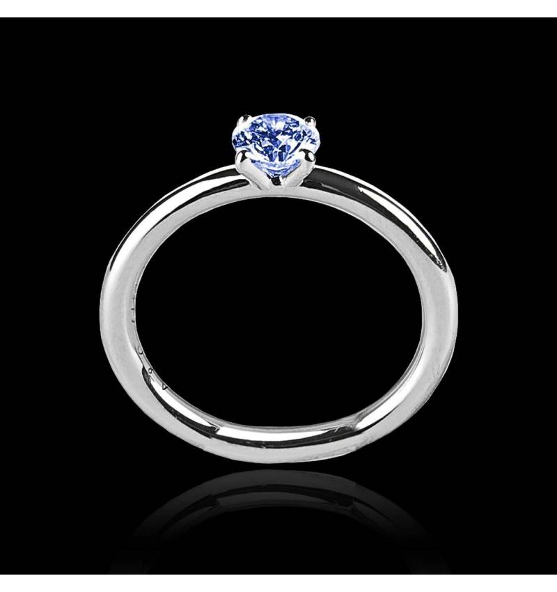 Blue Sapphire Engagement Ring White Gold  Anja