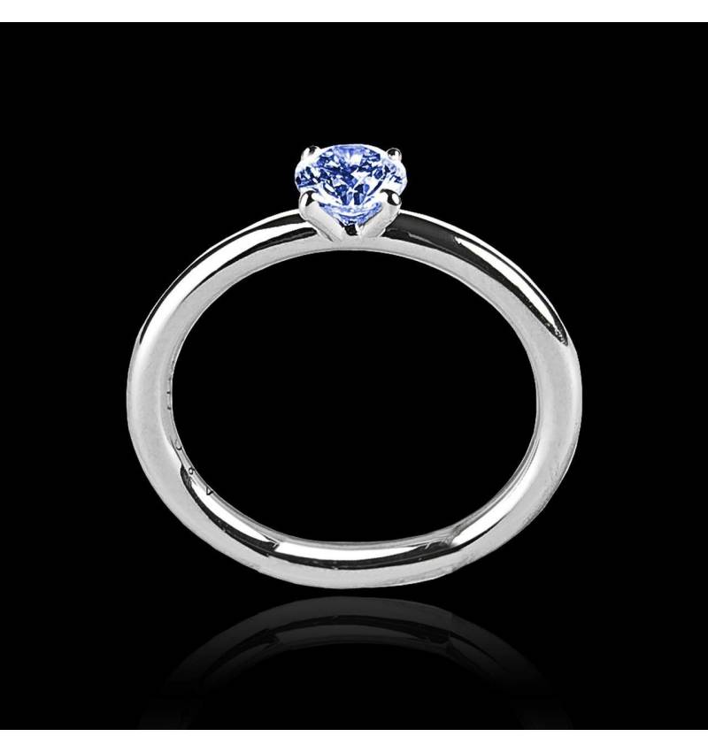 Blue Sapphire Engagement Ring White Gold Anja Blue Sapphire Engagement Ring White Gold Anja