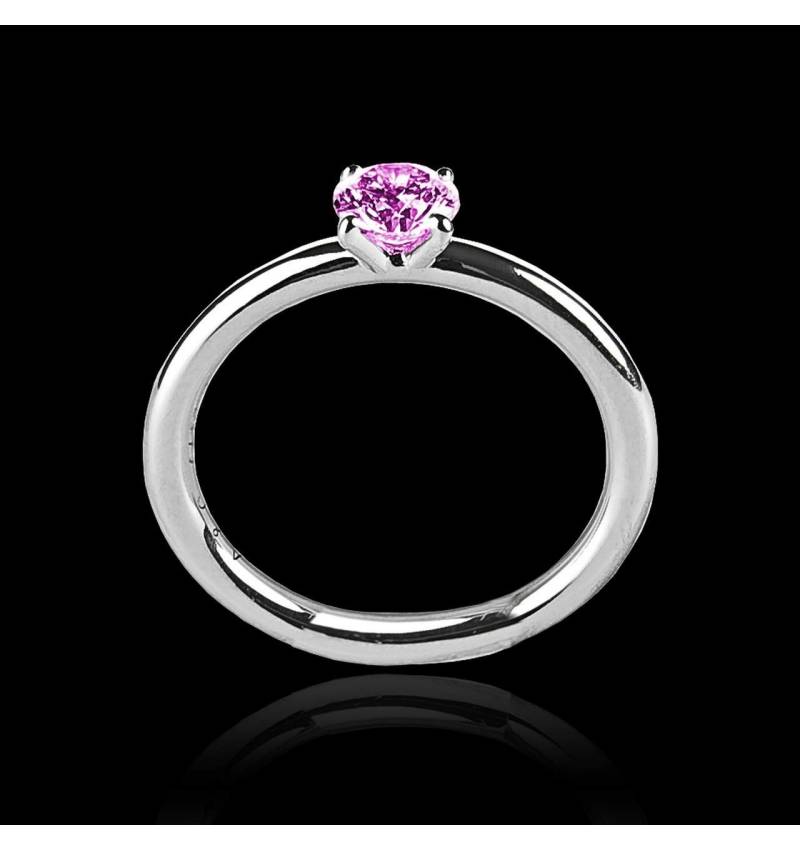 Pink Sapphire Engagement Ring White Gold  Anja