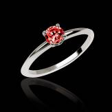 Ruby Engagement Ring White Gold Valentina