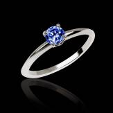 Blue Sapphire Engagement Ring White Gold  Valentina