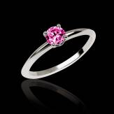 Pink sapphire Engagement Ring White Gold  Valentina