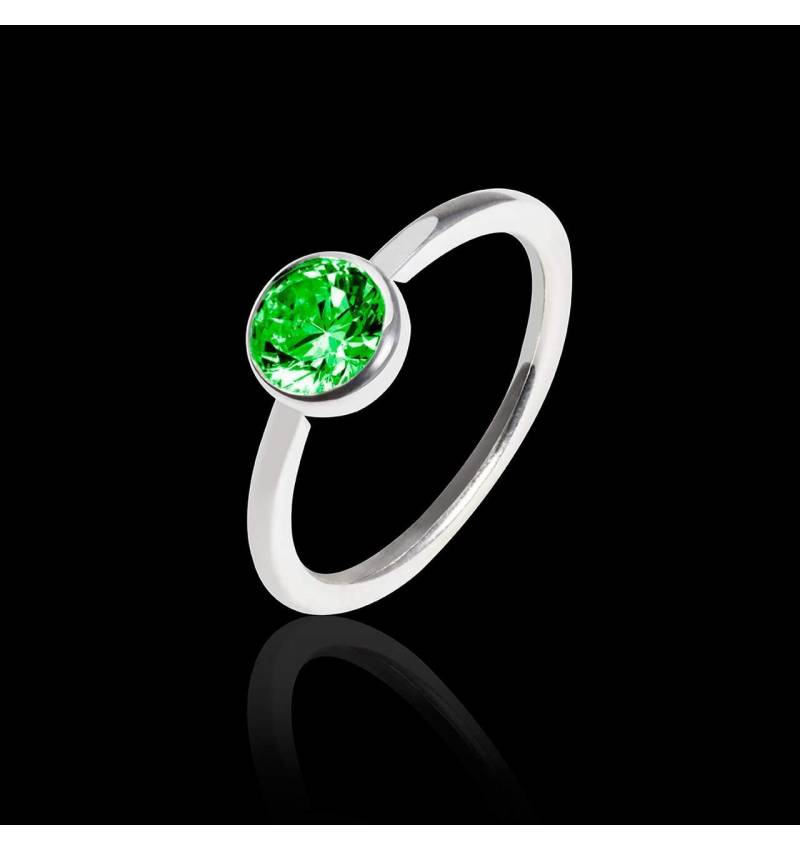 Emerald Engagement Ring White Gold Cristina