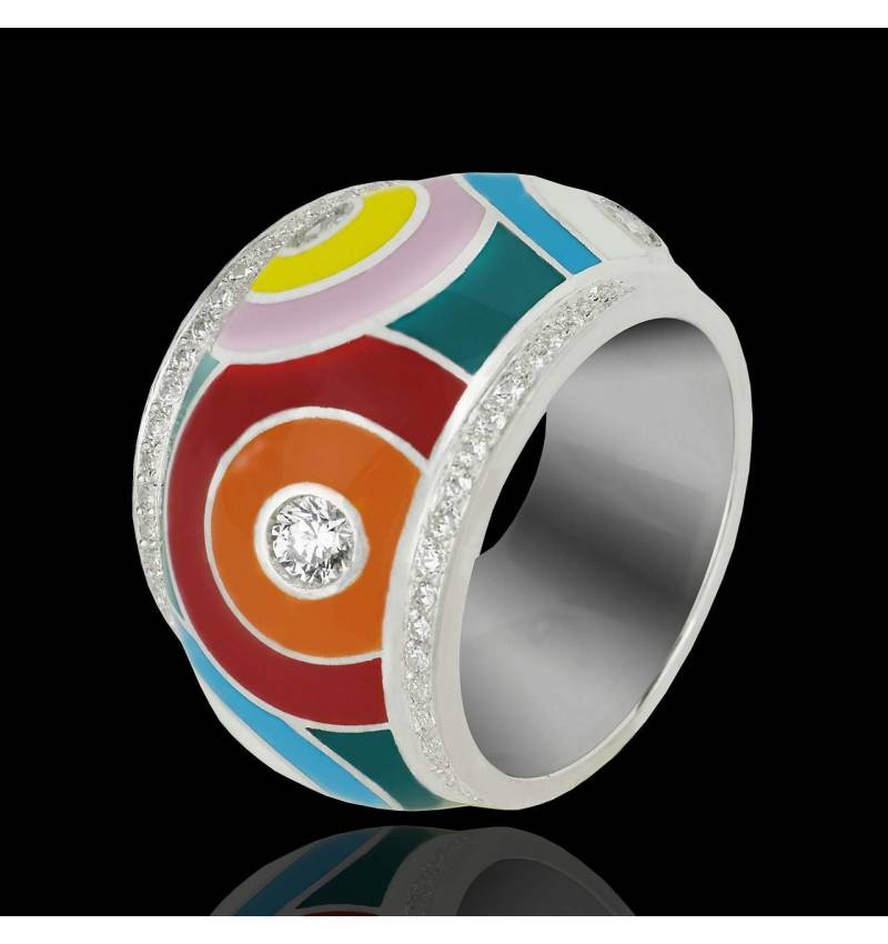 Diamond Engagement Ring Diamond Paving White Gold Color Pop Diamond Engagement Ring Diamond Paving White Gold Color Pop