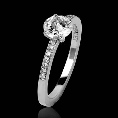 Diamond Engagement Ring Diamond Paving White Gold Judith