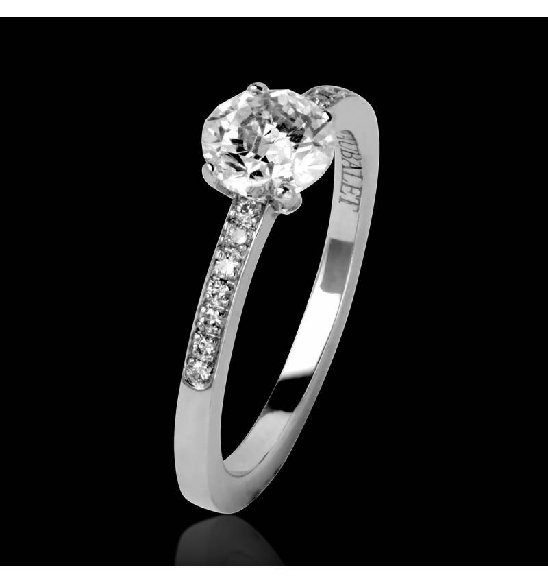 Diamond Engagement Ring Diamond Paving White Gold Judith