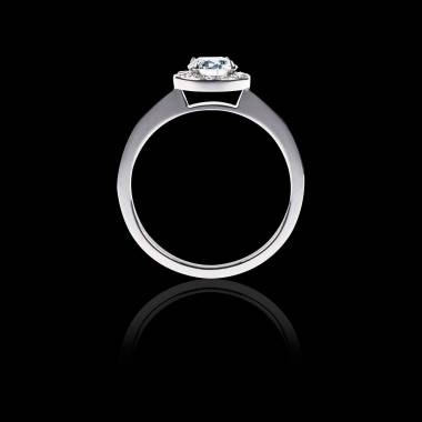 Diamond Engagement Ring White Gold Rekha