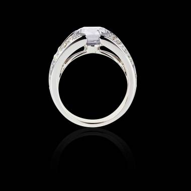 Diamond Engagement Ring Diamond Paving White Gold Isabelle  