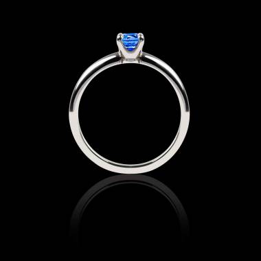 Blue Sapphire Engagement Ring White Gold  Valentina