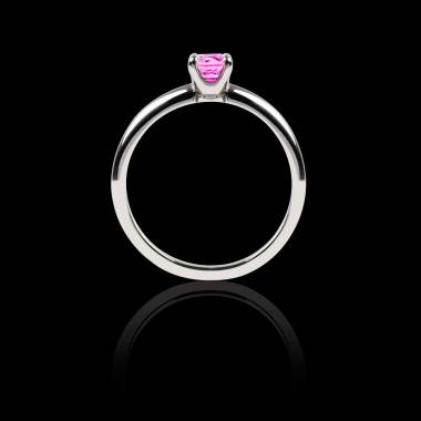 Pink sapphire Engagement Ring White Gold  Valentina