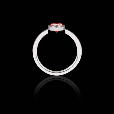 Ruby Engagement Ring White Gold Cristina