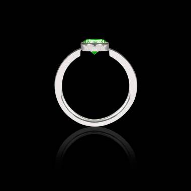 Emerald Engagement Ring White Gold Cristina