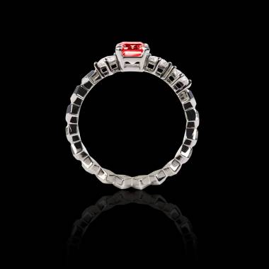 Ruby Engagement Ring White Gold Elsa 