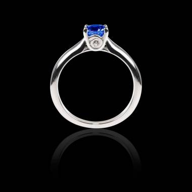 Blue sapphire engagement ring white gold Motherhood