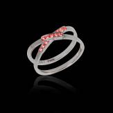 Ruby Engagement Ring White Gold Tifène