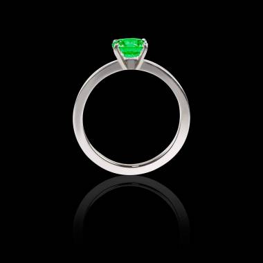 Emerald engagement ring white gold Judith solo