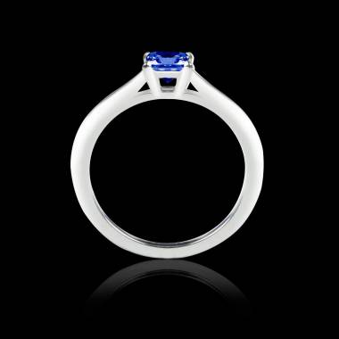 Blue sapphire engagement ring white gold My Love