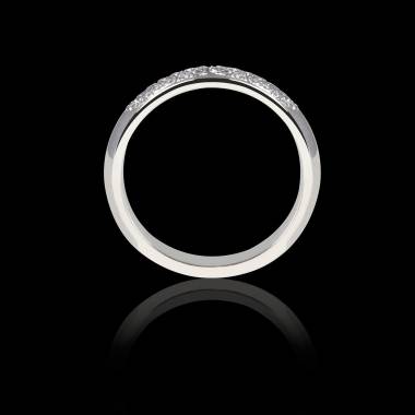 White Gold Wedding Band Saturne