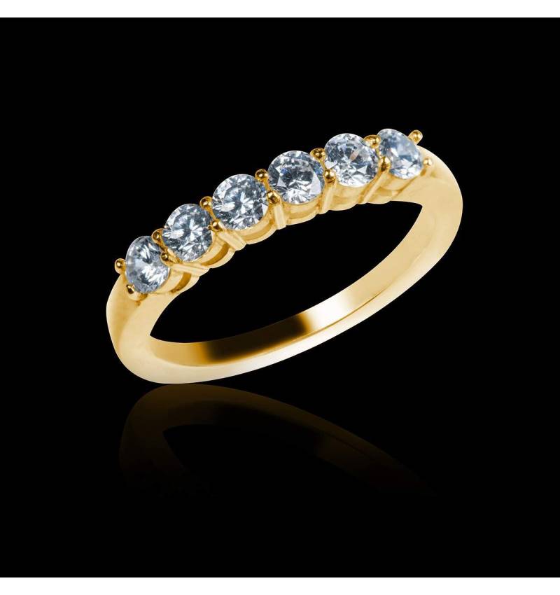 Yellow Gold Wedding Band Cassiopa