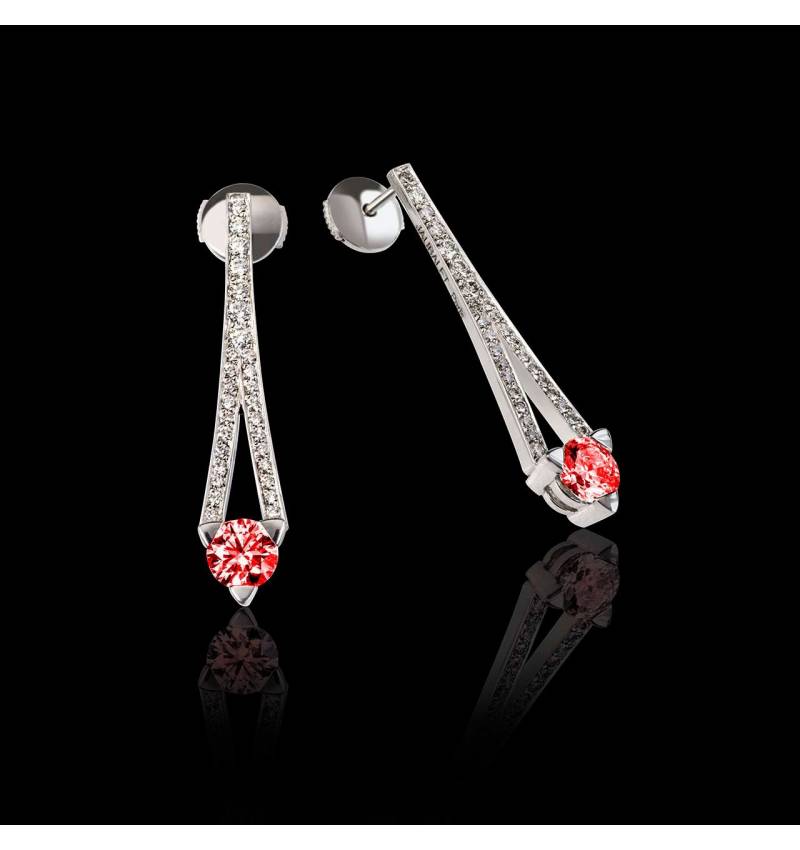 Boucles d'oreilles rubis Plena Luna