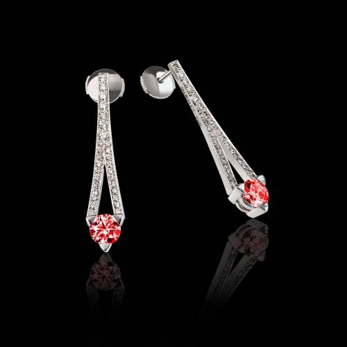 Boucles d'oreilles rubis Plena Luna