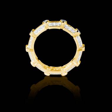 Diamond Wedding Band Yellow Gold Terre