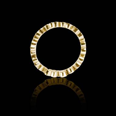 Diamond Wedding Band Yellow Gold Neptune