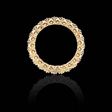 Diamond Yellow Gold Wedding Band Jupiter