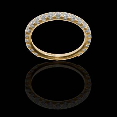 Eve Diamond Wedding Band 2_3 Yellow Gold