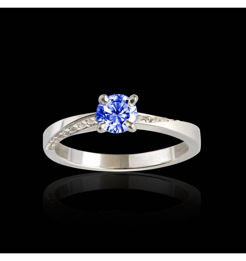 Bague saphir bleu Meryem