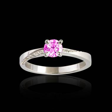 Bague saphir rose Meryem