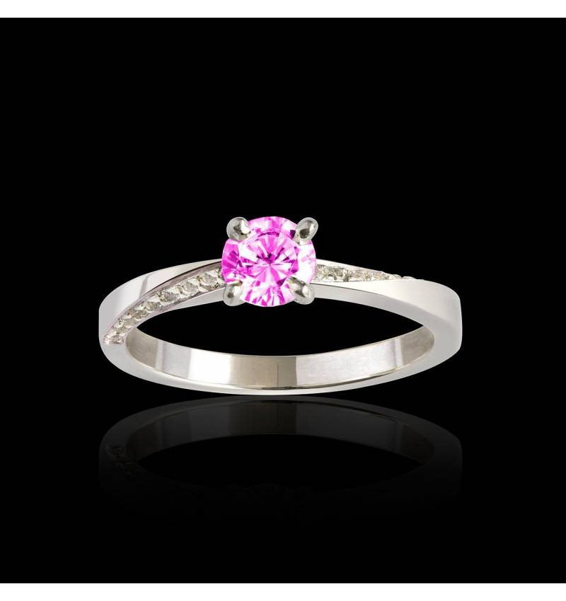 Bague saphir rose Meryem