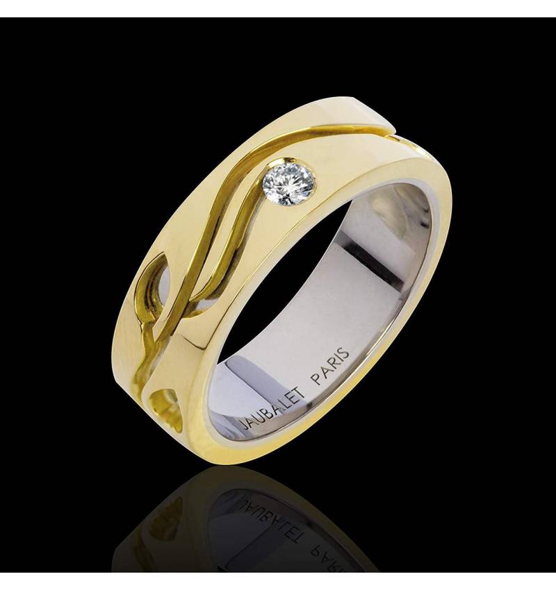 Elena Diamond Wedding Band Yellow Gold