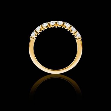 Diamond Wedding Band Yellow Gold Xena