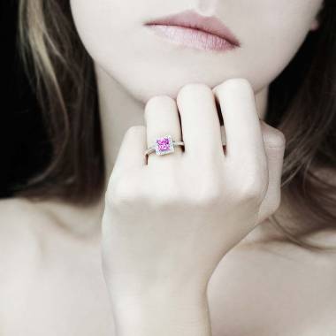 Perrine Pink Sapphire Ring