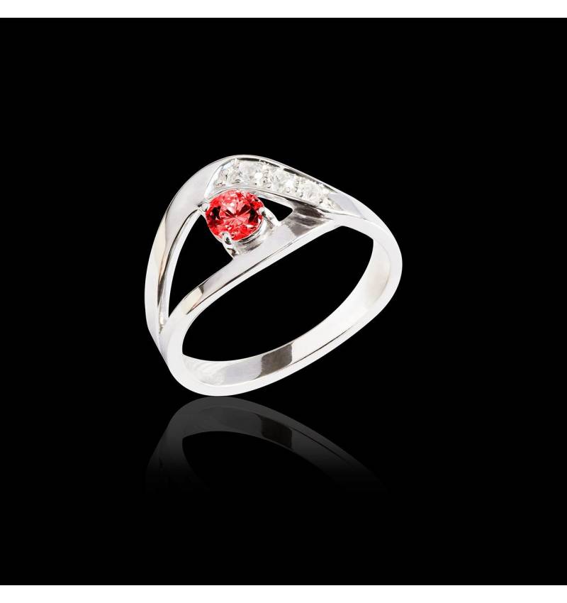 Bague de fiançailles rubis Anaelle